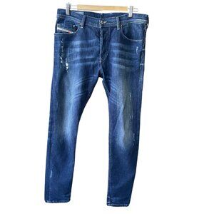 Diesel Tepphar Slim Carrot Stretch Blue Jeans. Size W32 L32